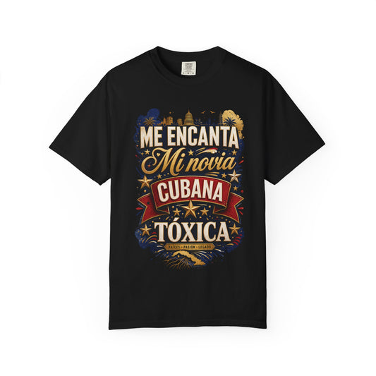 Camiseta “Me Encanta Mi Cubana Tóxica” – Humor y Orgullo Latino para Hombre