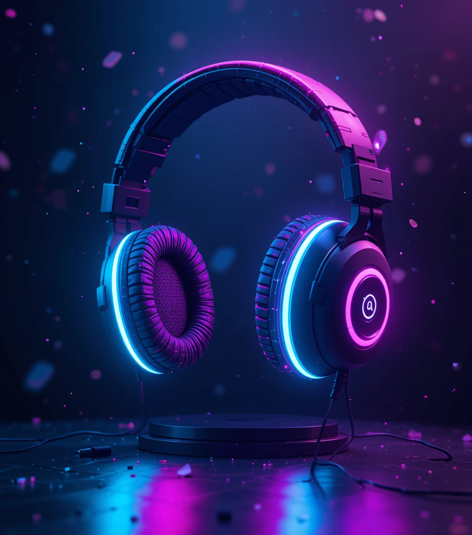 Gadgets tecnológicos modernos incluyendo baterías portátiles, cargadores, dispositivos de audio profesional y accesorios para móviles y tablets en un entorno minimalista y elegante.