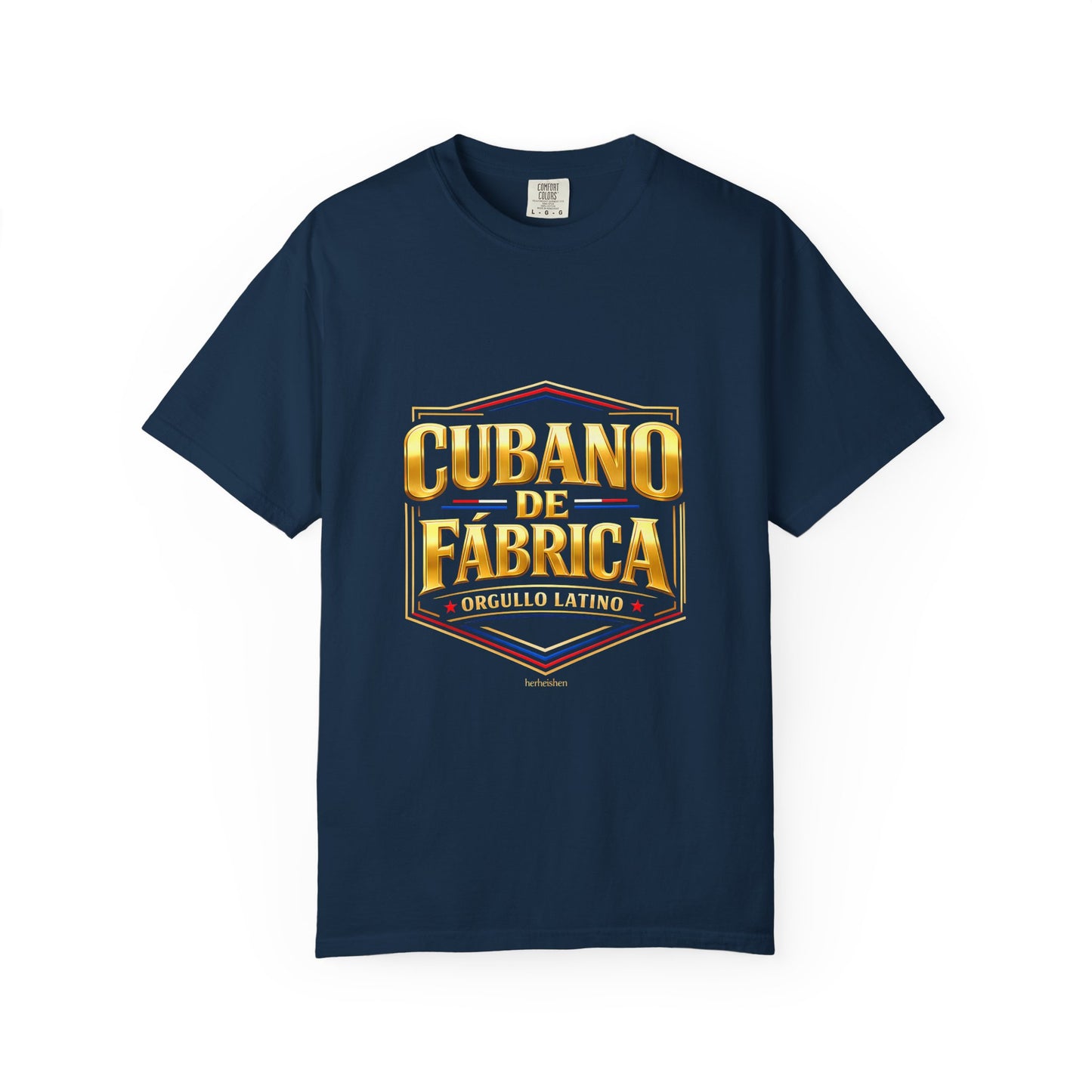 Camiseta Cubano de Fábrica – Orgullo Latino Premium Streetwear