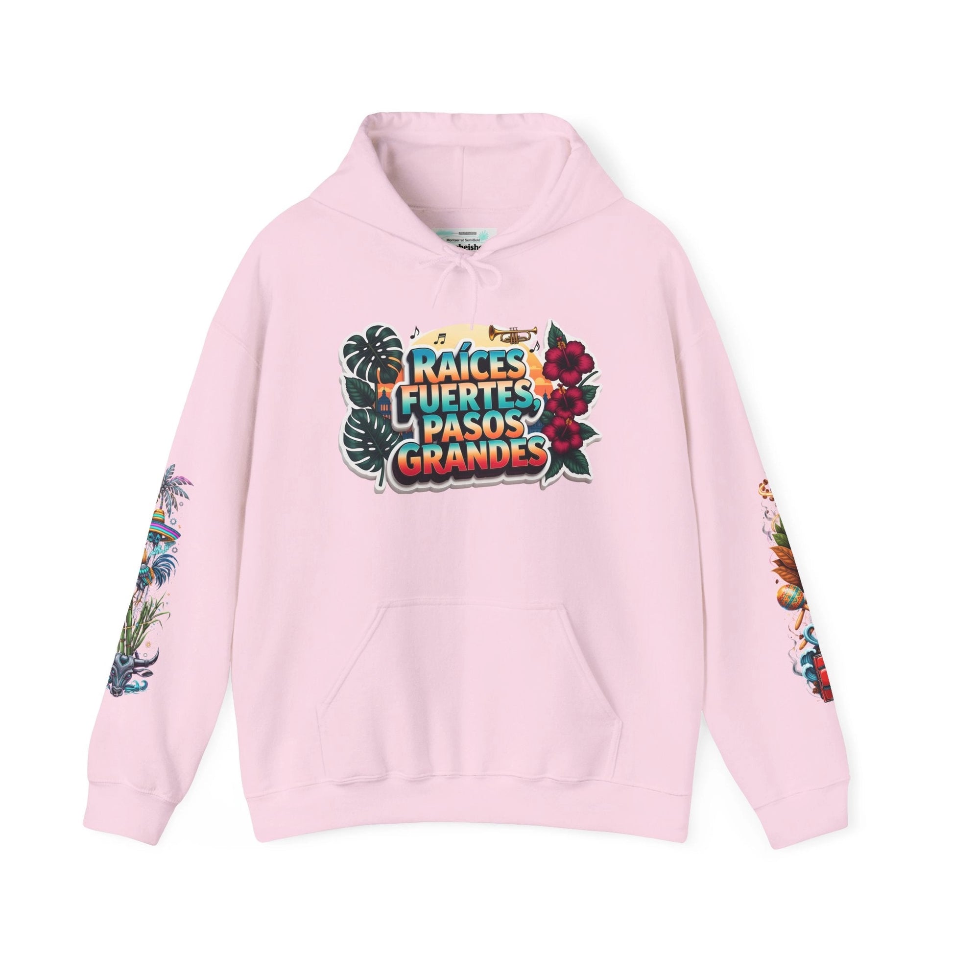 Hoodie — "Raíces Fuertes, Pasos Grandes" Cuban Pride Graphic Hoodie
