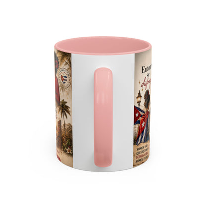 Taza Cubana "Ella se Disfraza" | Mug de Café con Frases Cubanas, Nostalgia y Alma de La Habana (11 oz / 15 oz)