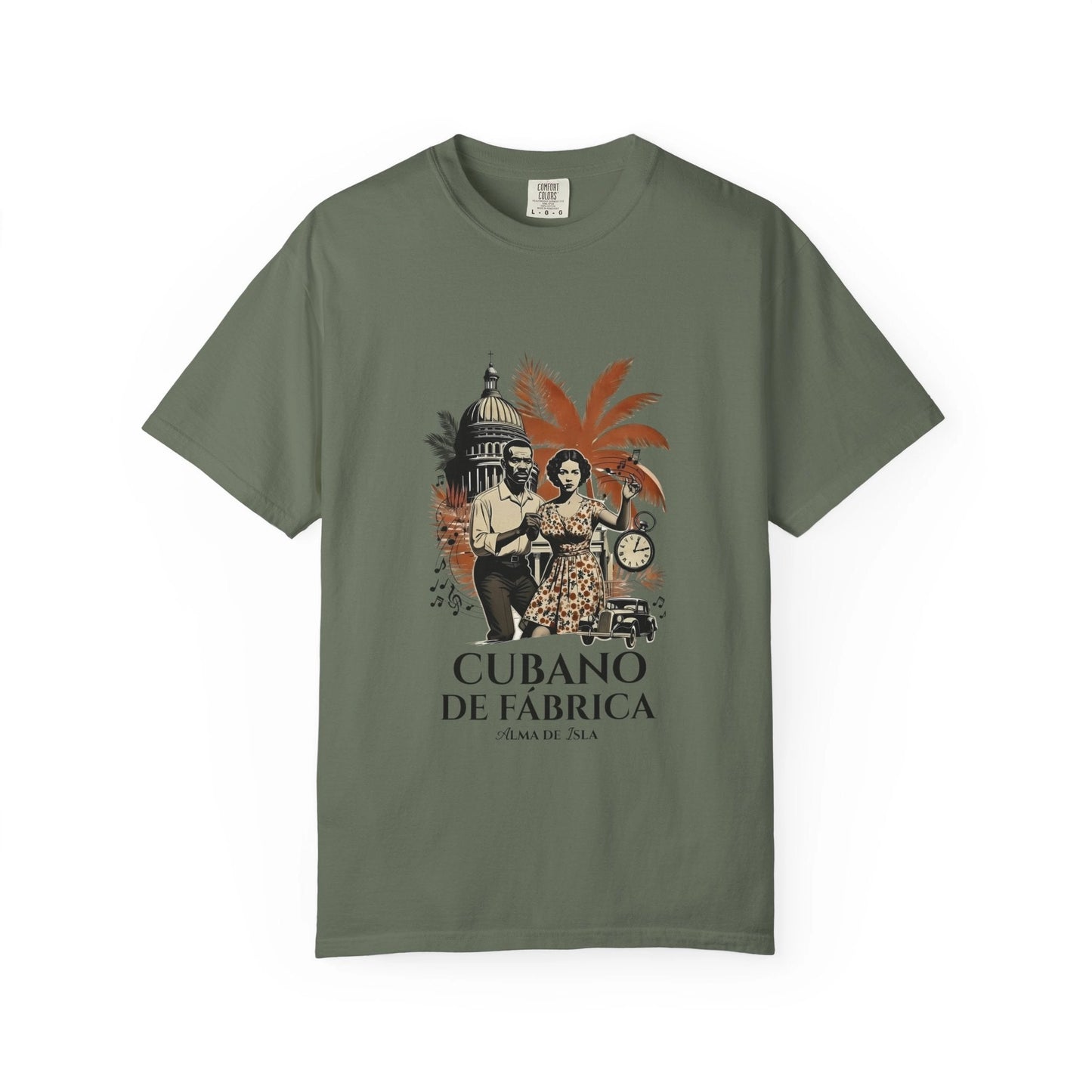 T-Shirt — "No Importa Dónde Viva, Mi Corazón Sigue en Cuba"