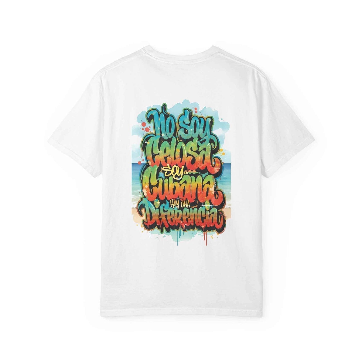 Cuban Pride T-Shirt — "Yo soy la novia cubana tóxica" / Colorful Cuban Grafitti Back Print