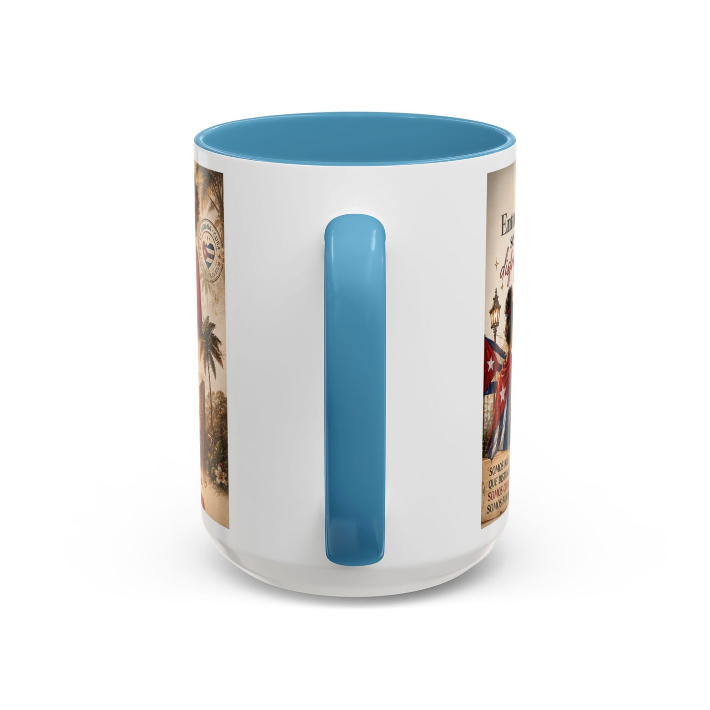 Taza Cubana "Ella se Disfraza" | Mug de Café con Frases Cubanas, Nostalgia y Alma de La Habana (11 oz / 15 oz)
