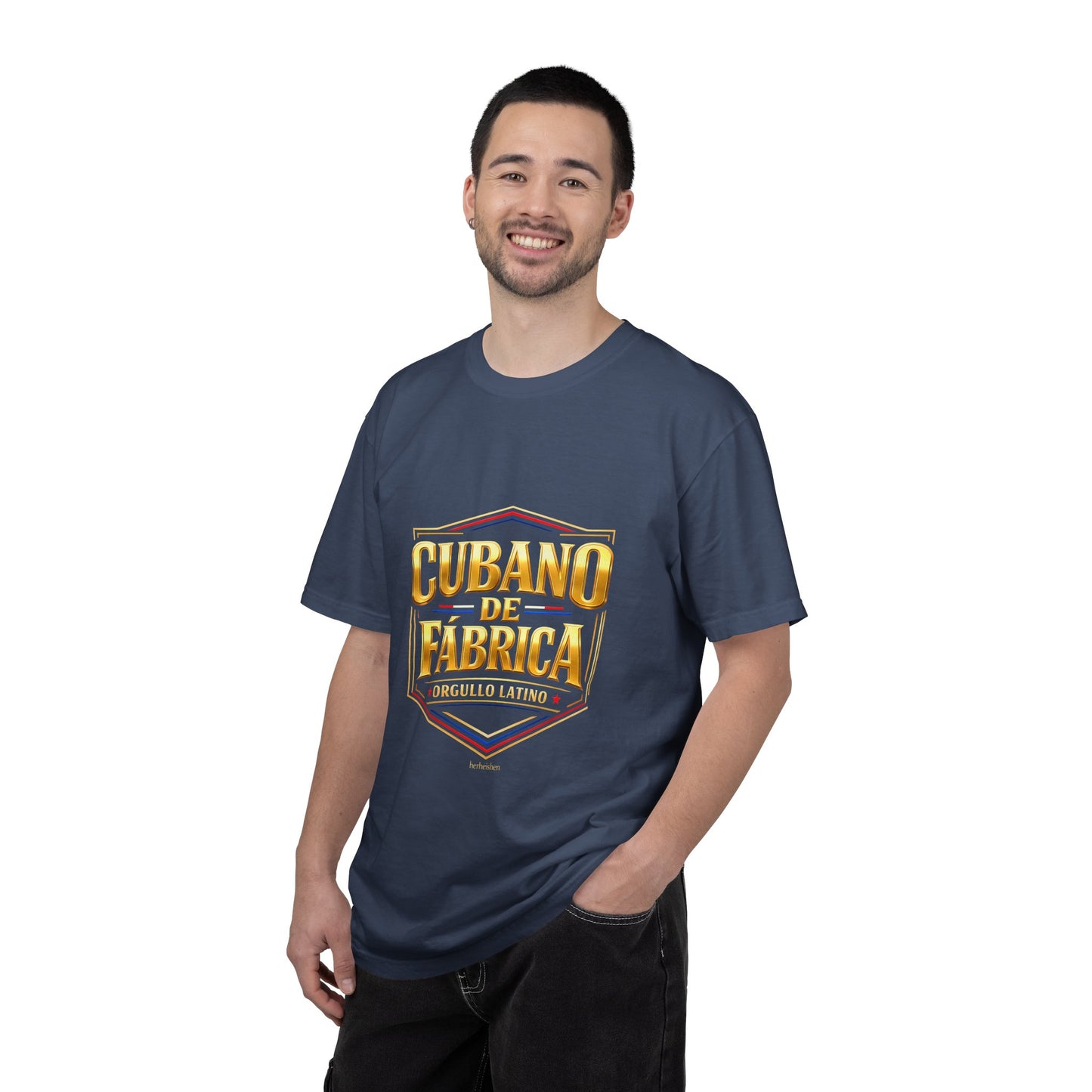 Camiseta Cubano de Fábrica – Orgullo Latino Premium Streetwear