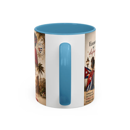 Taza Cubana "Ella se Disfraza" | Mug de Café con Frases Cubanas, Nostalgia y Alma de La Habana (11 oz / 15 oz)