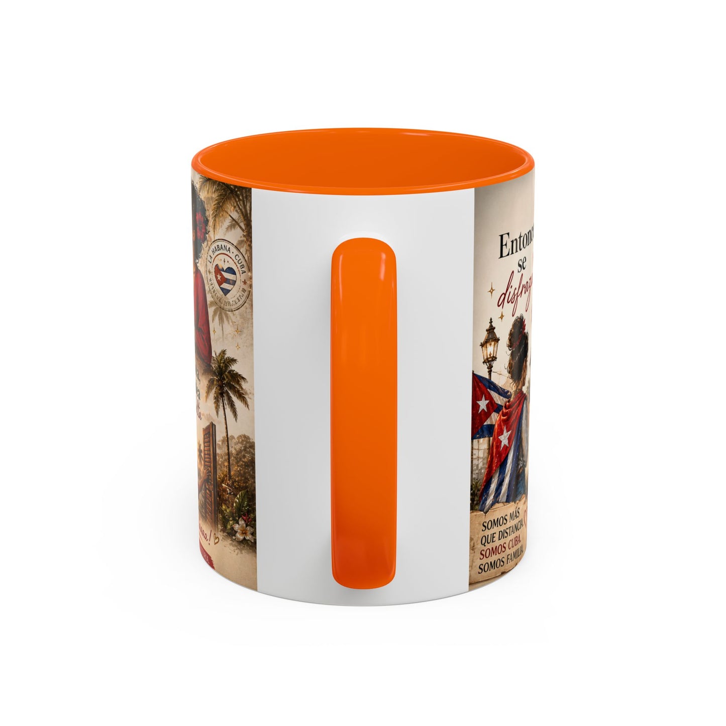 Taza Cubana "Ella se Disfraza" | Mug de Café con Frases Cubanas, Nostalgia y Alma de La Habana (11 oz / 15 oz)
