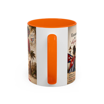 Taza Cubana "Ella se Disfraza" | Mug de Café con Frases Cubanas, Nostalgia y Alma de La Habana (11 oz / 15 oz)