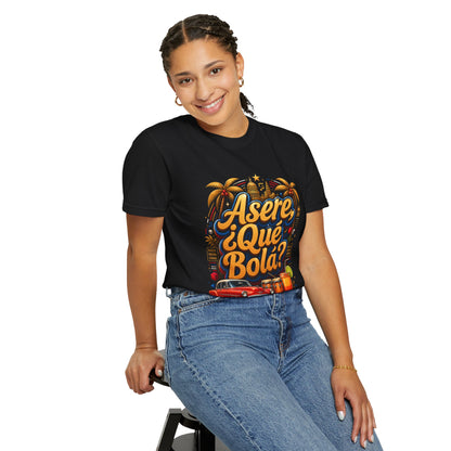 “¿Asere, Qué Bolá?” – Camiseta Cubana Vintage Comfort Colors 1717 | Sabor, Música y Calle