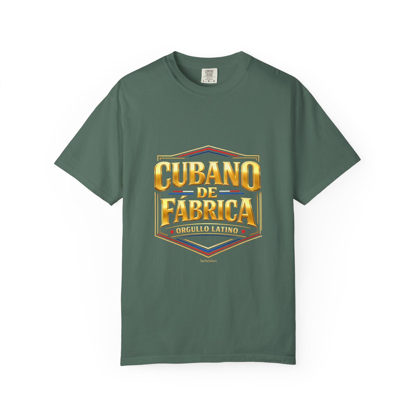 Camiseta Cubano de Fábrica – Orgullo Latino Premium Streetwear