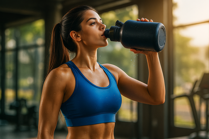 CIVAGO Botella de Agua Aislada 128 oz con 3 Tapas – Pajilla, Boquilla y Asa | Jarra Deportiva de Acero Inoxidable 1 Galón | Taza Térmica Grande Negro Medianoche - Herheishen Express