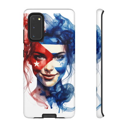 Phone Case — Cuban Flag Face Art Protective Tough Case