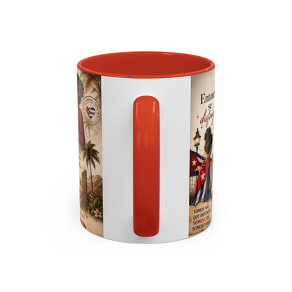 Taza Cubana "Ella se Disfraza" | Mug de Café con Frases Cubanas, Nostalgia y Alma de La Habana (11 oz / 15 oz)