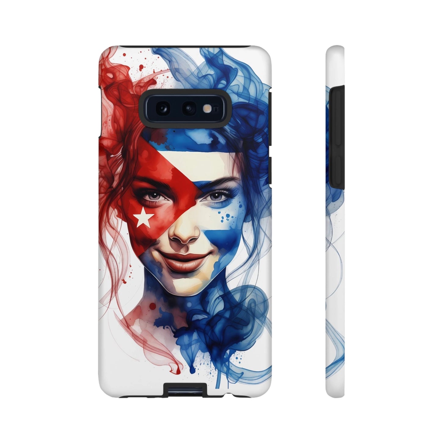 Phone Case — Cuban Flag Face Art Protective Tough Case