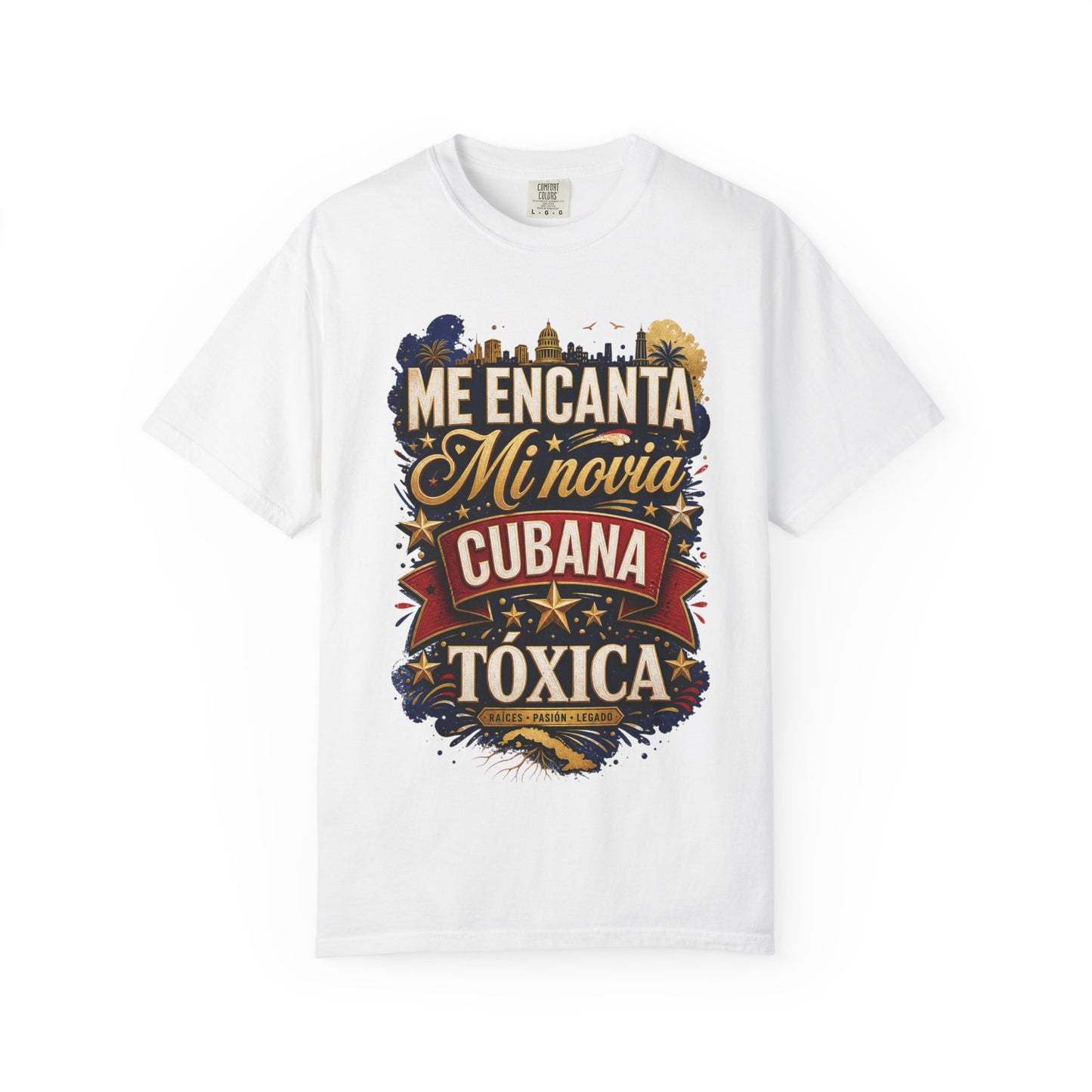 Camiseta “Me Encanta Mi Cubana Tóxica” – Humor y Orgullo Latino para Hombre