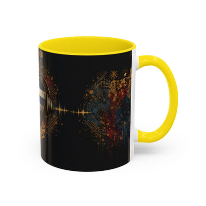 Taza Cubana “Tu Sí Suenas” | Mug de Cerámica con Bandera de Cuba y Audífonos