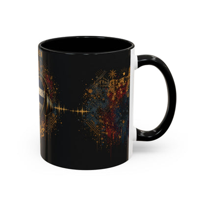 Taza Cubana “Tu Sí Suenas” | Mug de Cerámica con Bandera de Cuba y Audífonos