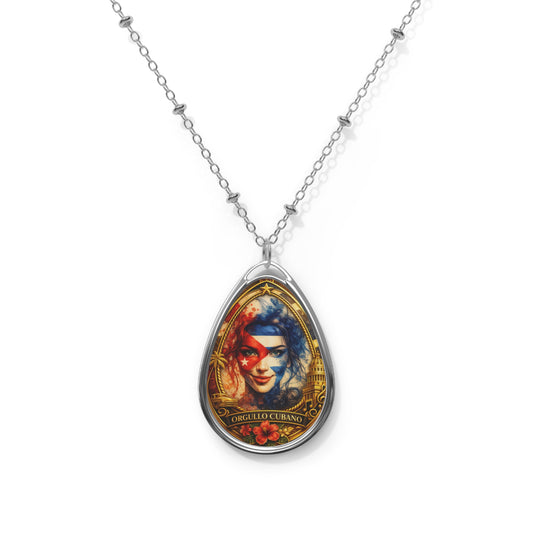 Cuba Teardrop Necklace – Personalized Living Essence Pendant