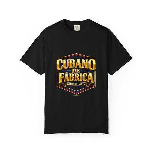 Camiseta Cubano de Fábrica – Orgullo Latino Premium Streetwear
