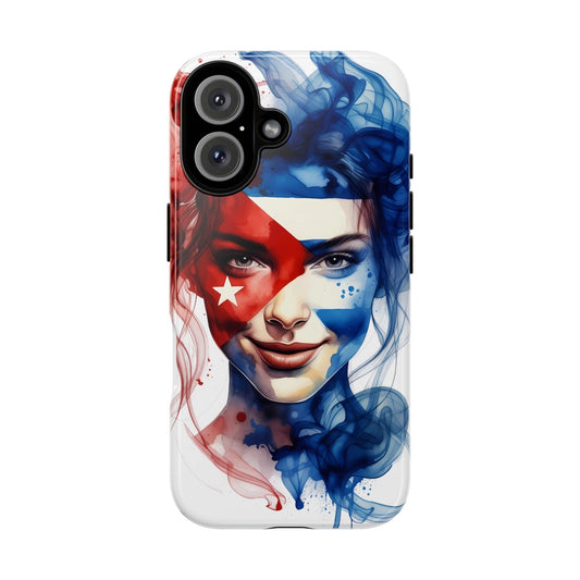 Phone Case — Cuban Flag Face Art Protective Tough Case