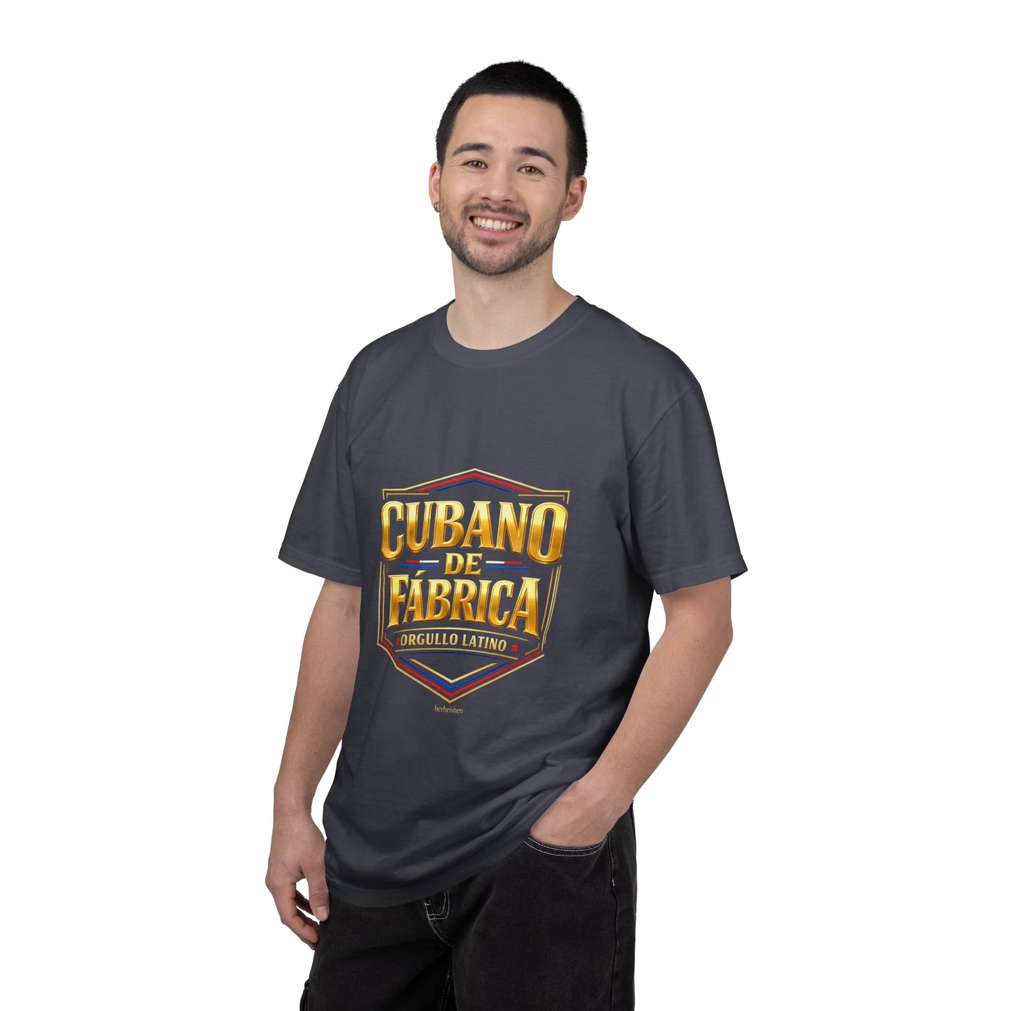 Camiseta Cubano de Fábrica – Orgullo Latino Premium Streetwear