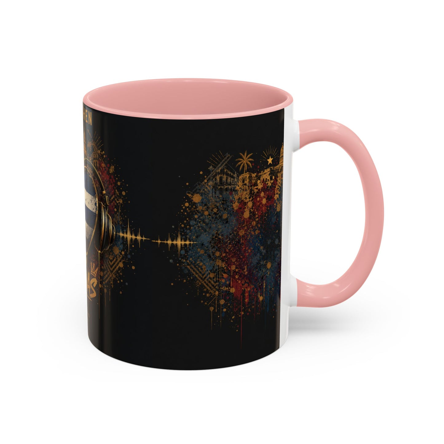 Taza Cubana “Tu Sí Suenas” | Mug de Cerámica con Bandera de Cuba y Audífonos