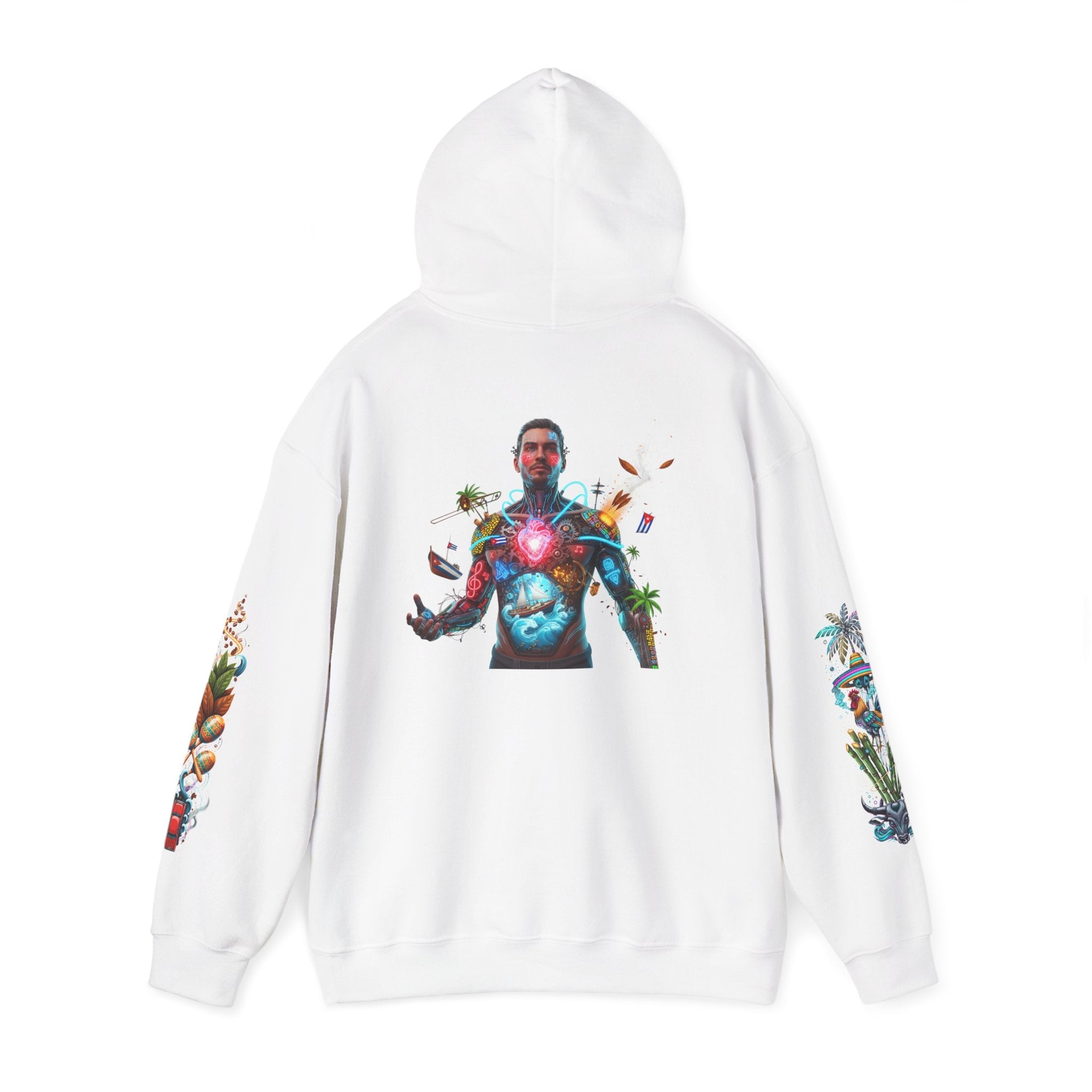 Hoodie — "Raíces Fuertes, Pasos Grandes" Cuban Pride Graphic Hoodie - Herheishen Prints