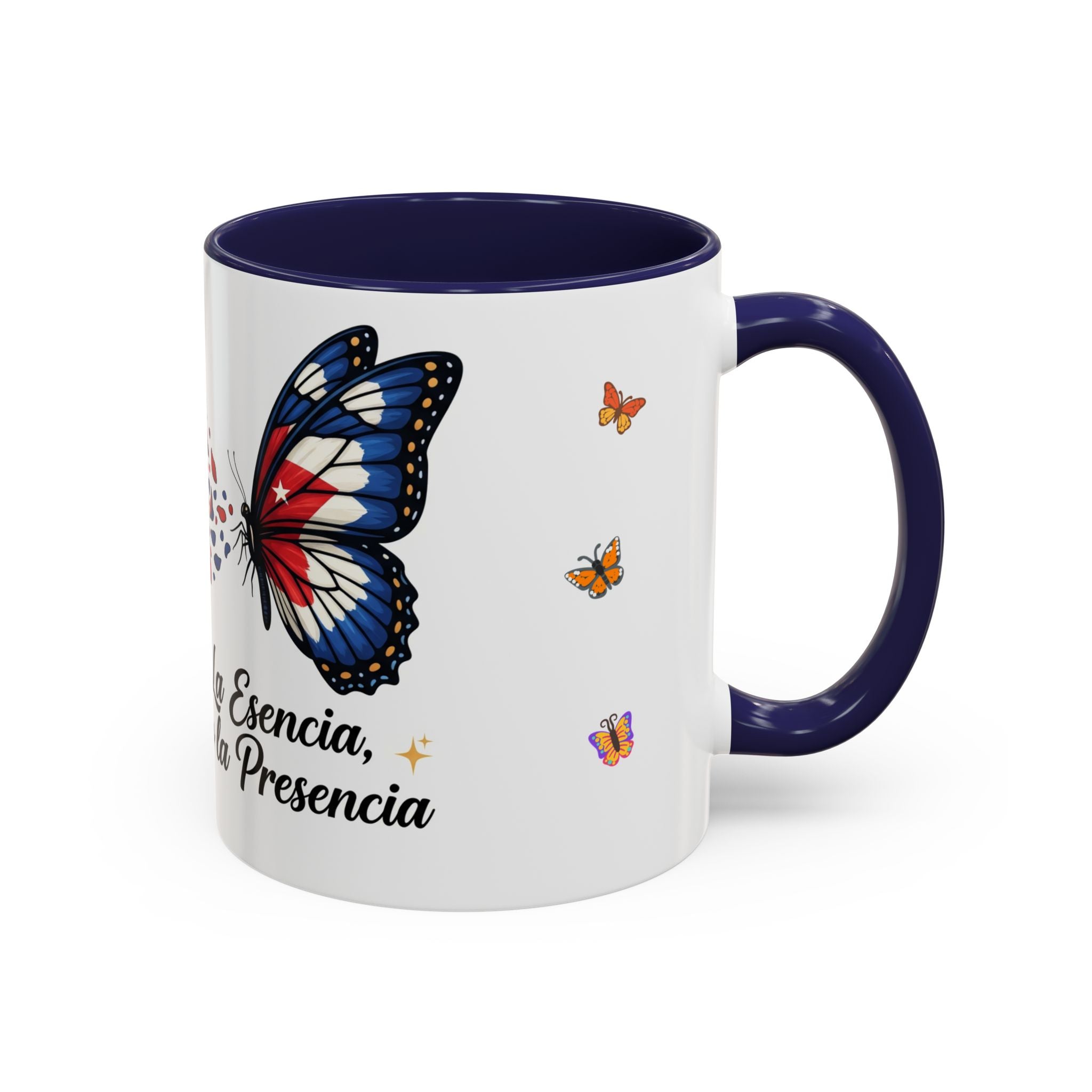 "La Esencia, no la Presencia" Coffee Cup (11/15oz) - Herheishen Prints