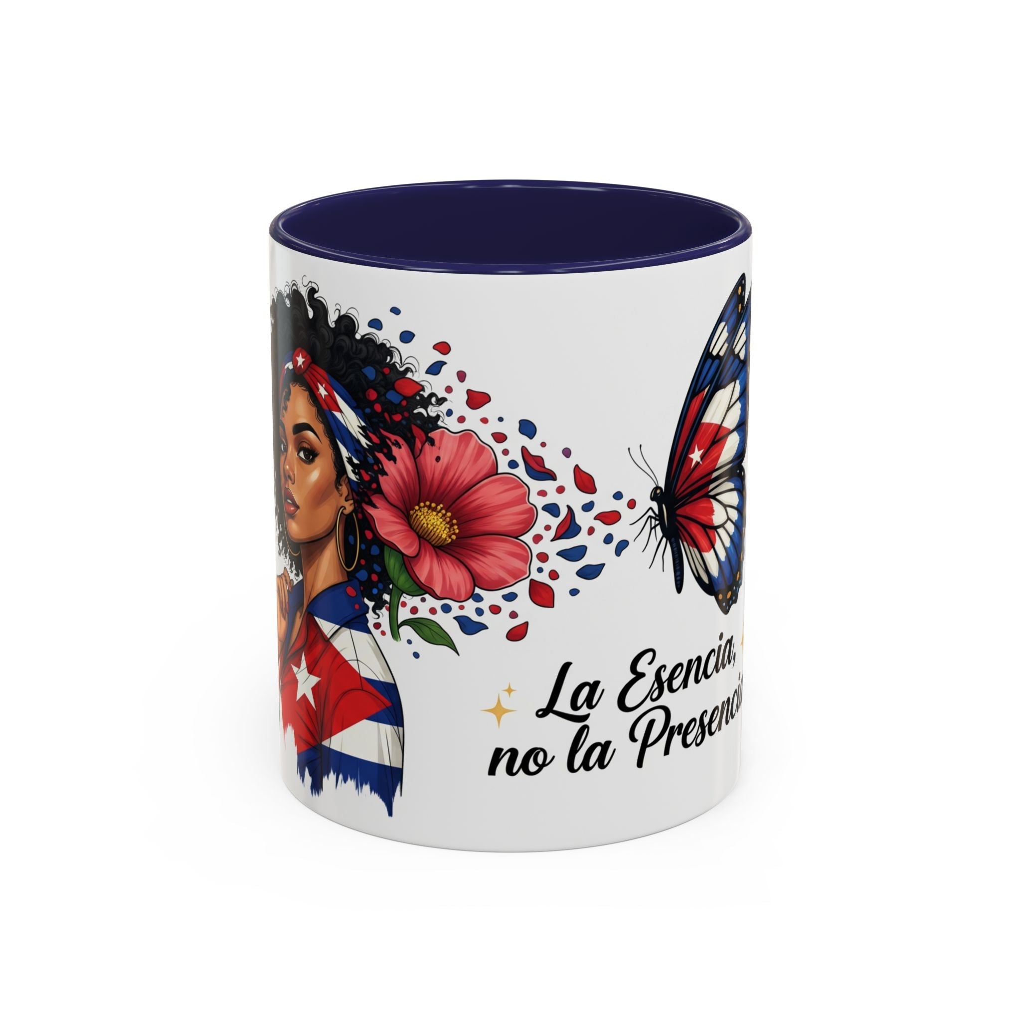"La Esencia, no la Presencia" Coffee Cup (11/15oz) - Herheishen Prints
