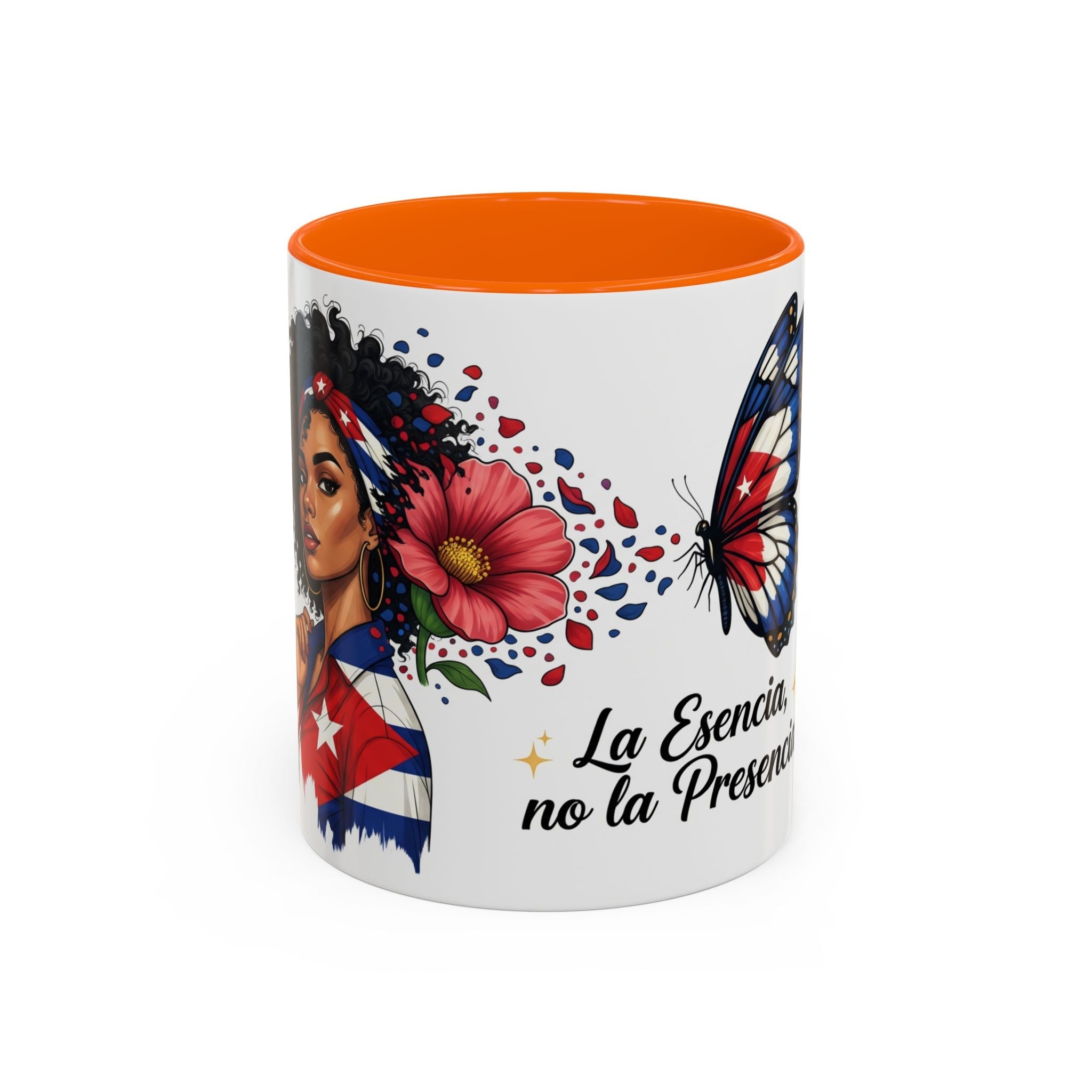 "La Esencia, no la Presencia" Coffee Cup (11/15oz) - Herheishen Prints