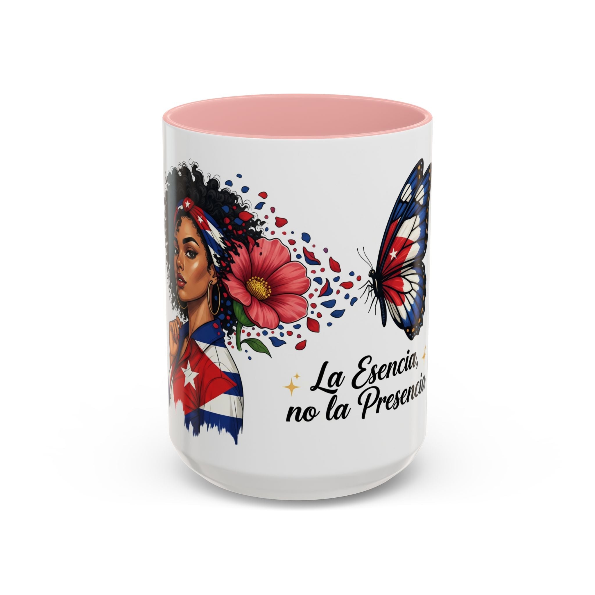 "La Esencia, no la Presencia" Coffee Cup (11/15oz) - Herheishen Prints