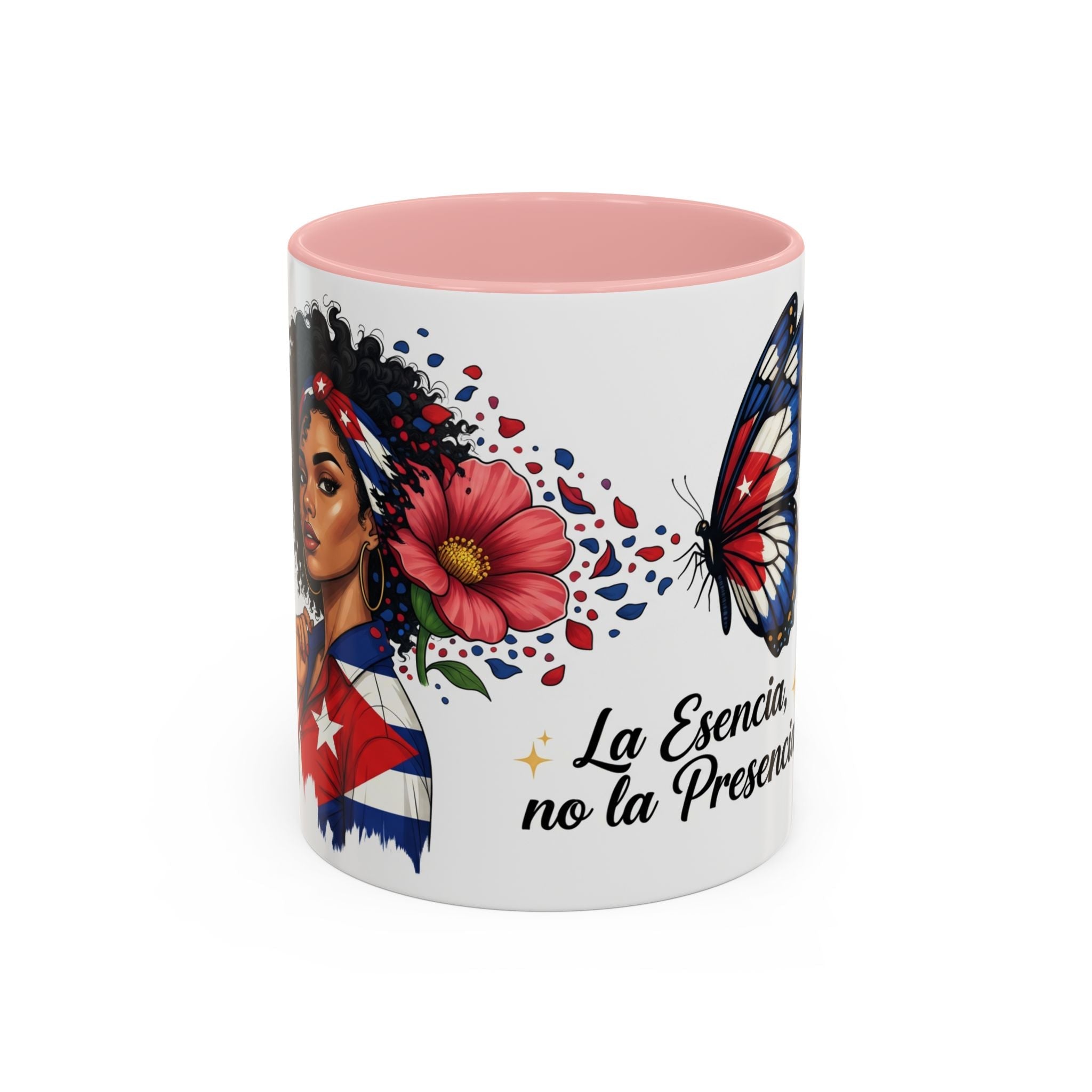 "La Esencia, no la Presencia" Coffee Cup (11/15oz) - Herheishen Prints