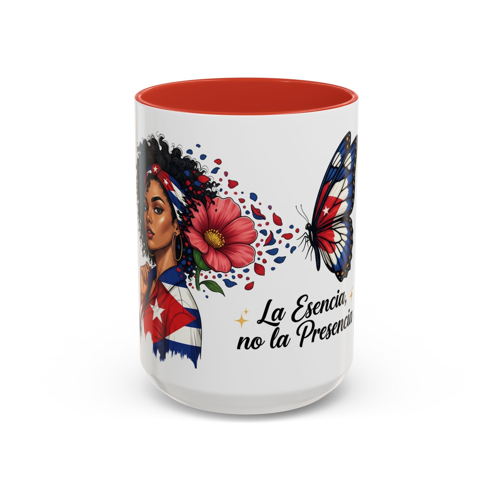 "La Esencia, no la Presencia" Coffee Cup (11/15oz) - Herheishen Prints