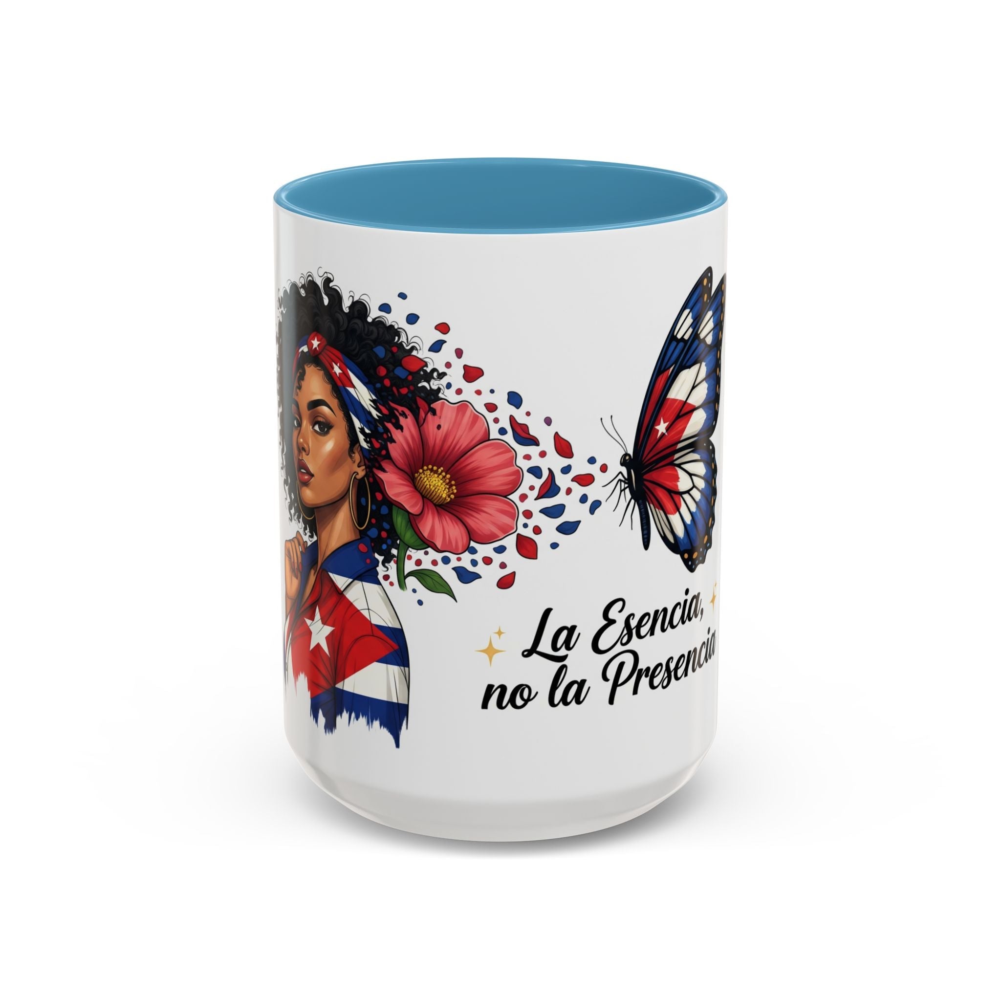 "La Esencia, no la Presencia" Coffee Cup (11/15oz) - Herheishen Prints