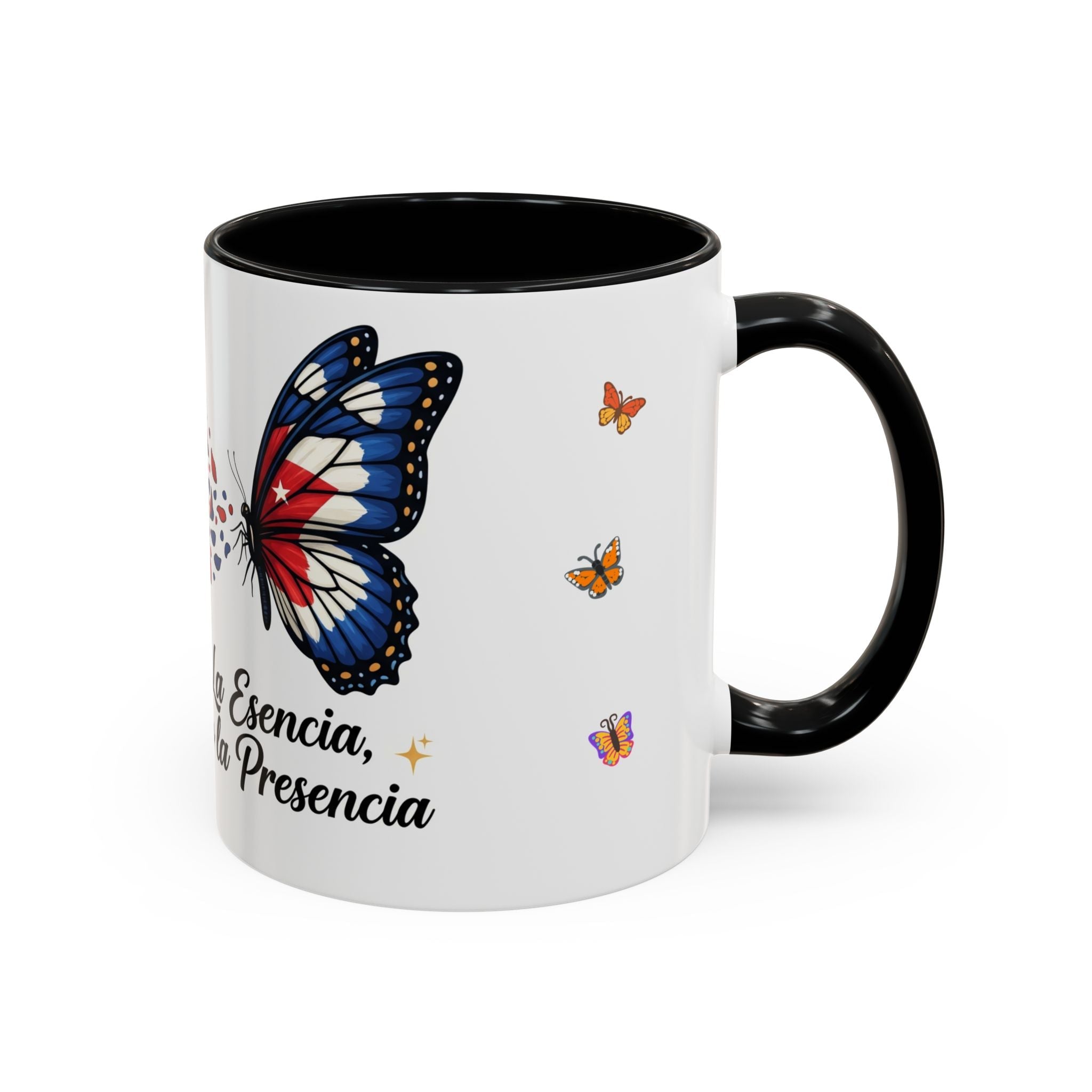 "La Esencia, no la Presencia" Coffee Cup (11/15oz) - Herheishen Prints