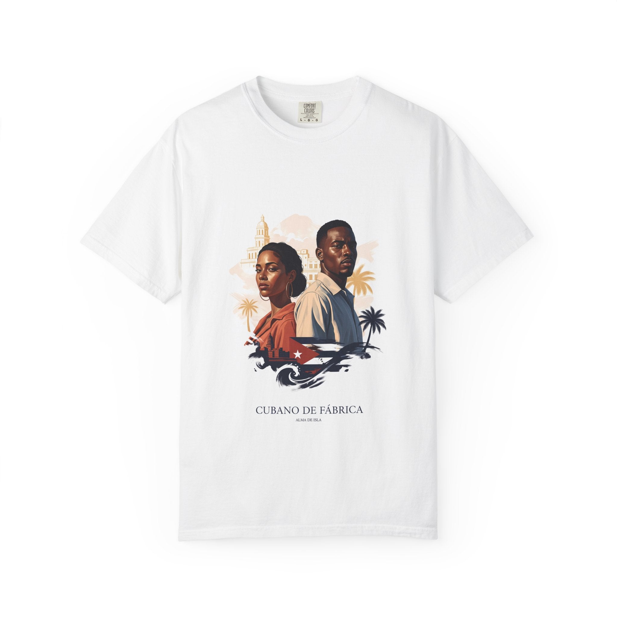 T-Shirt — "No Importa Dónde Viva, Mi Corazón Sigue en Cuba" - Herheishen Prints